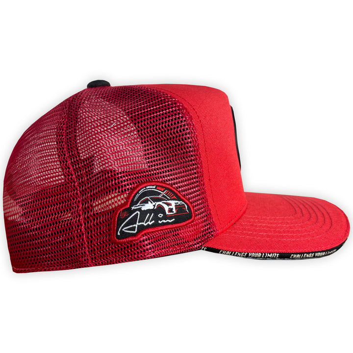 GORRA ALL IN BRAND SUPER SPORT RED BLACK LINE