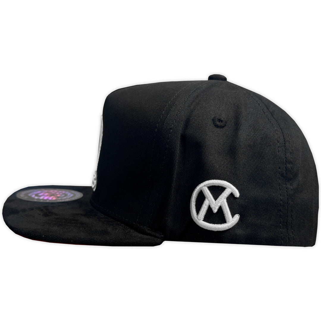 Gorra MVC TIJUANA GABARDINA BLACK VISERA PLANA GAMUZA