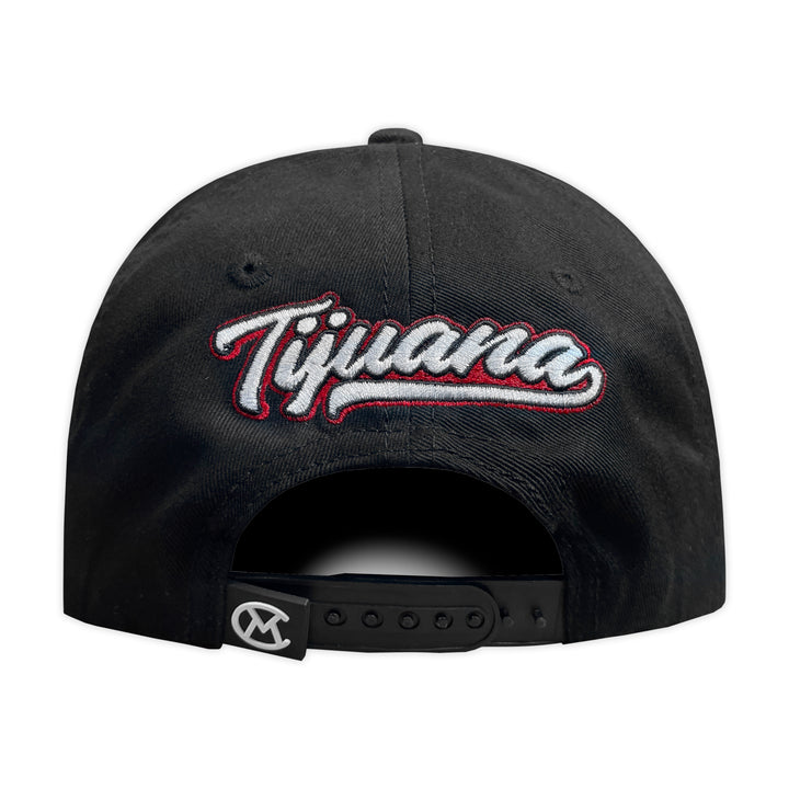 Gorra MVC TIJUANA GABARDINA BLACK VISERA PLANA GAMUZA