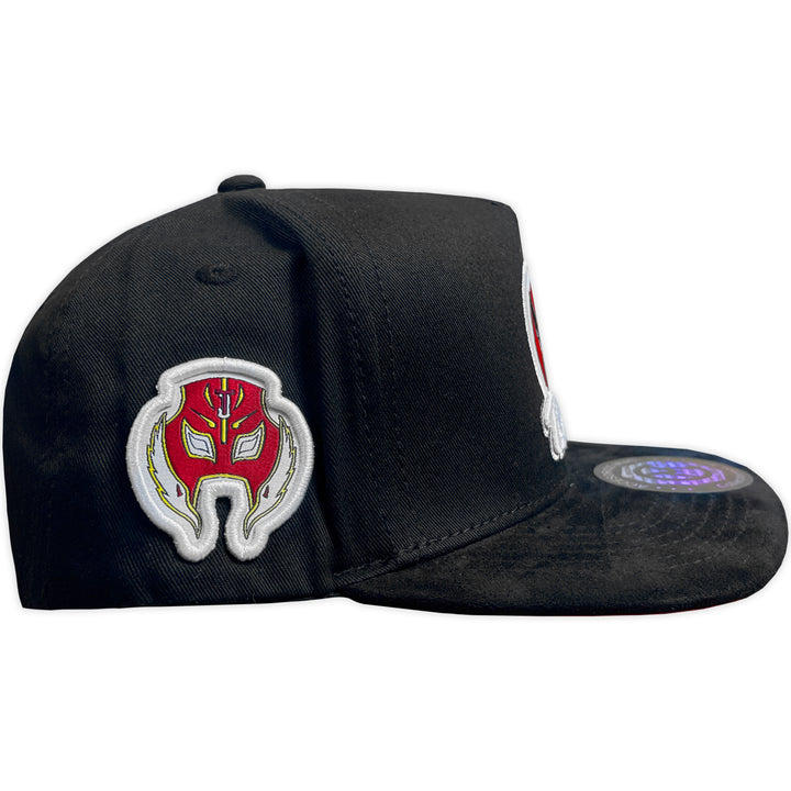 Gorra MVC TIJUANA GABARDINA BLACK VISERA PLANA GAMUZA