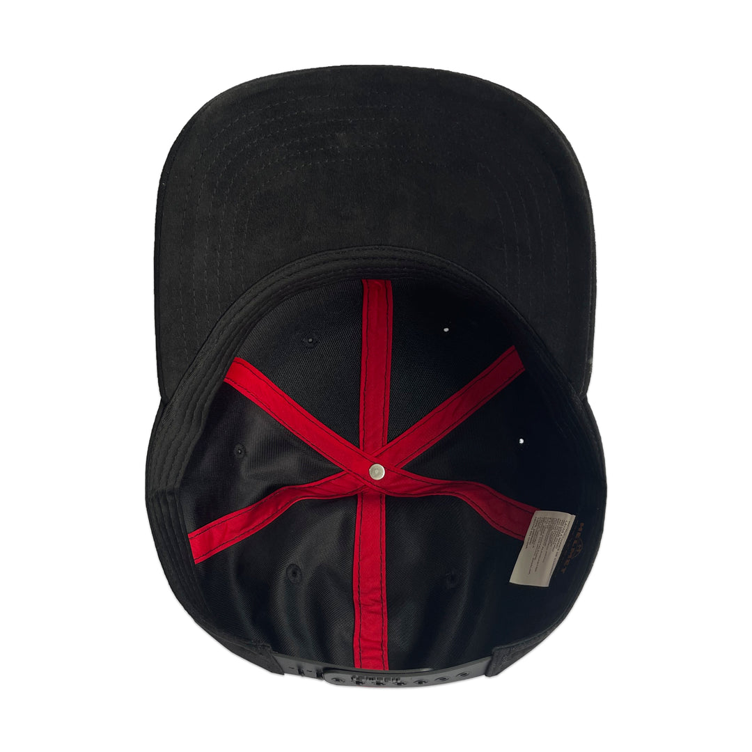 Gorra Vago Style Triangulo Dorado Gamuza Black Curva