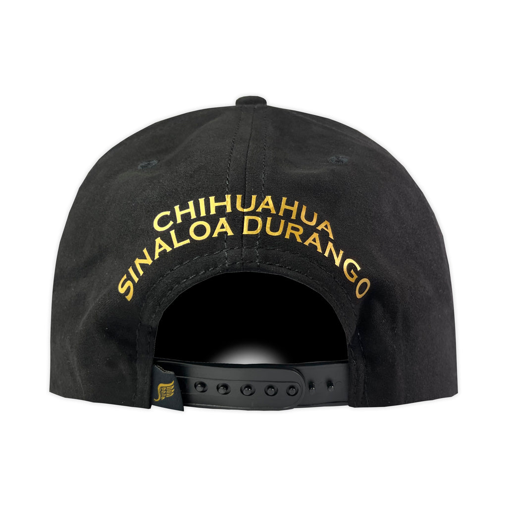 GORRA VAGO STYLE TRIANGULO DORADO GOLD LAUREL GAMUZA PLACA