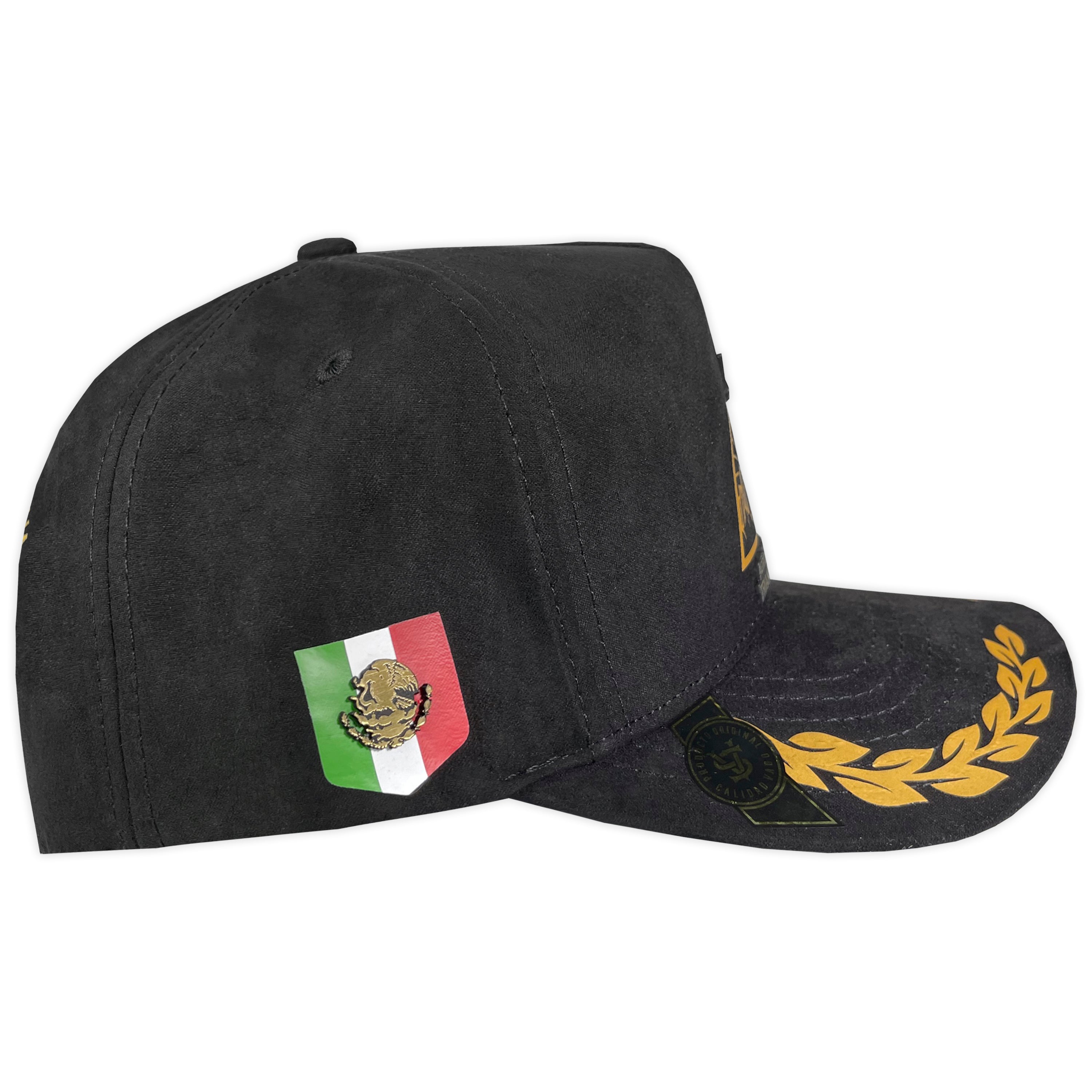 GORRA VAGO STYLE TRIANGULO DORADO GOLD LAUREL GAMUZA PLACA