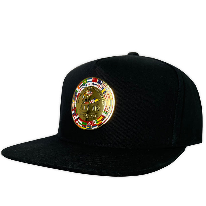 GORRA ALL IN BRAND UPPERCUT NEGRA SNAP BACK