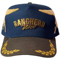 GORRA VAGO STYLE RANCHERO VIBES NAVY/BROWN GAMUZA