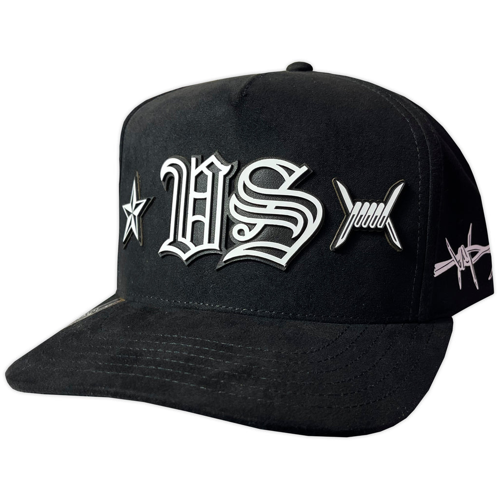GORRA VAGO STYLE SACRIFICIO BLACK FULL SUEDE GAMUZA