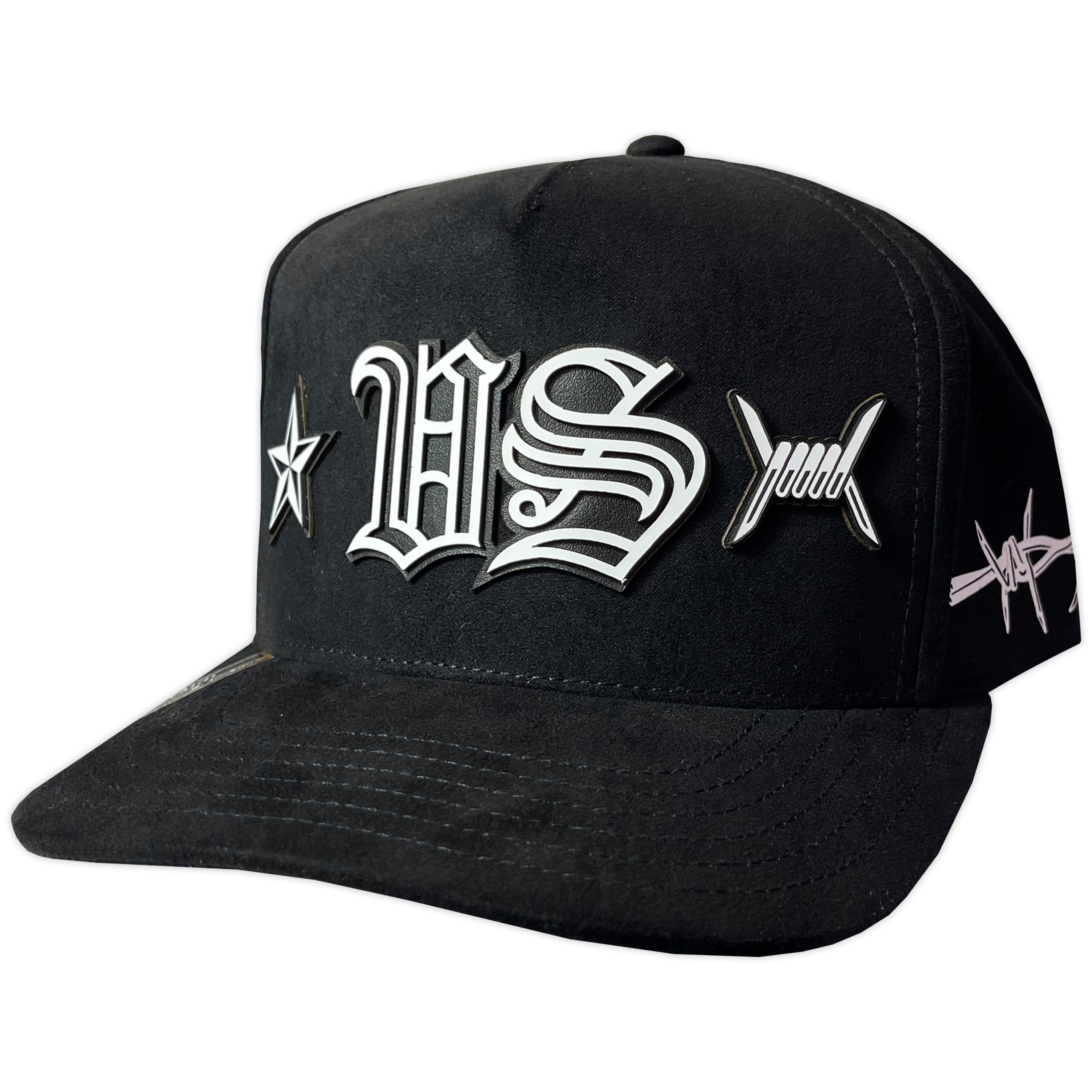 GORRA VAGO STYLE SACRIFICIO BLACK FULL SUEDE GAMUZA