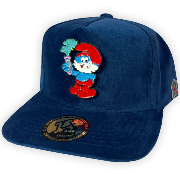 GORRA JA HATS PAPA PITUFO GAMUZA AZUL