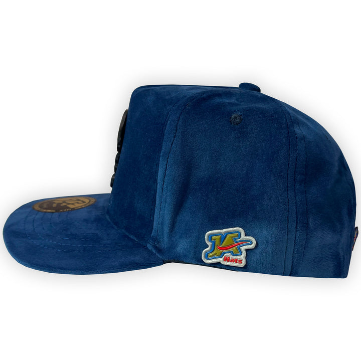 GORRA JA HATS PAPA PITUFO GAMUZA AZUL