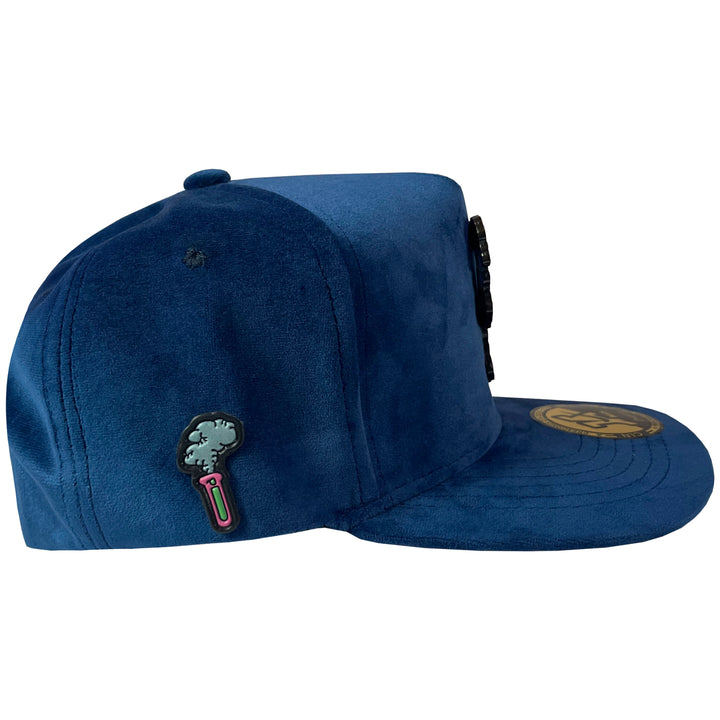 GORRA JA HATS PAPA PITUFO GAMUZA AZUL