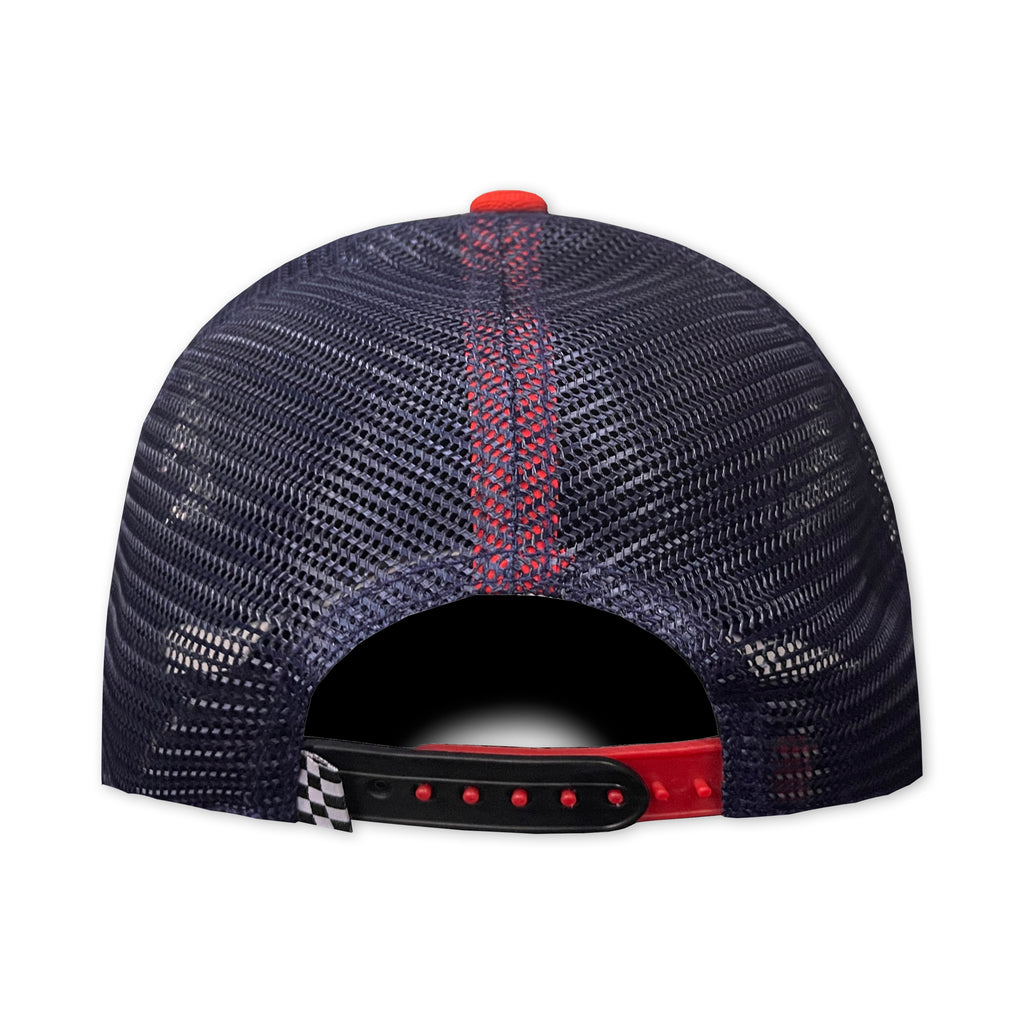 ALL IN BRAND SUPER SPORT BLUE RED LINE TRUCKER