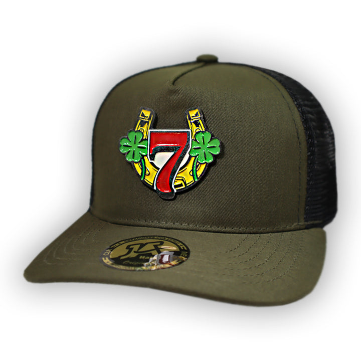 GORRA JA HATS HERRADURA VERDE MILITAR TRUCKER