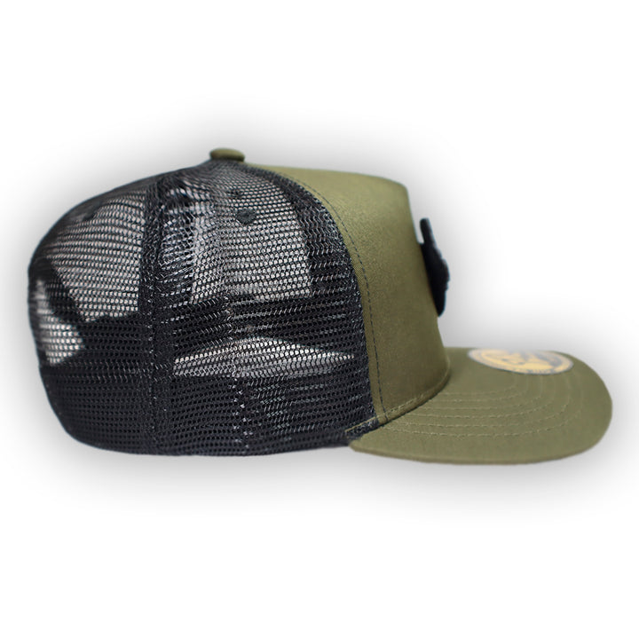 GORRA JA HATS HERRADURA VERDE MILITAR TRUCKER