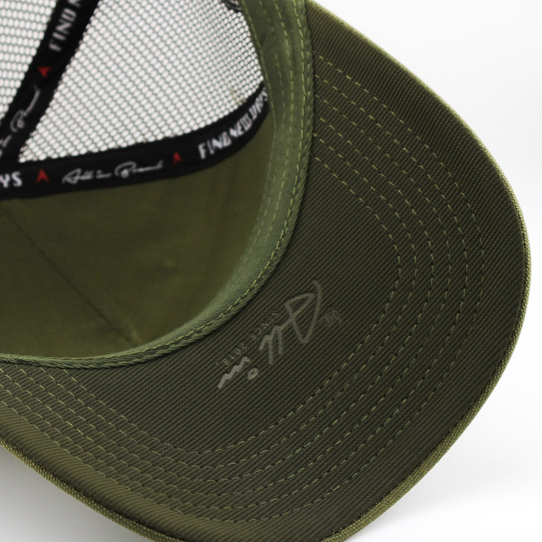 Gorra All In Horizonte Artificial Verde Trucker