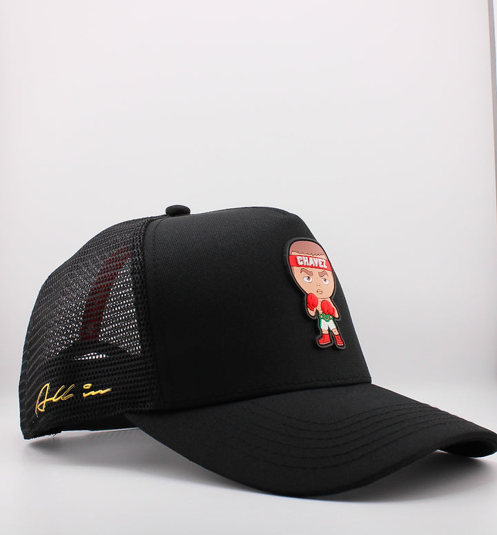 Gorra All In Brand Chibi negra Trucker