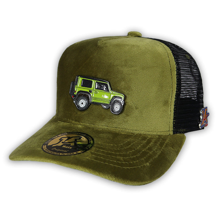 GORRA JA HATS JEEP GAMUZA VERDE