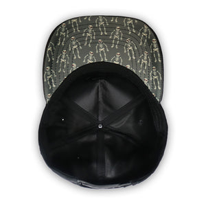 GORRA CULICHI CAPS DEAD SKULL BLACK PLACA SOLIDA