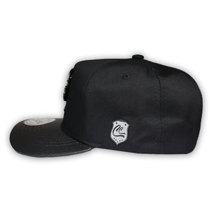 GORRA CULICHI CAPS DEAD SKULL BLACK PLACA SOLIDA