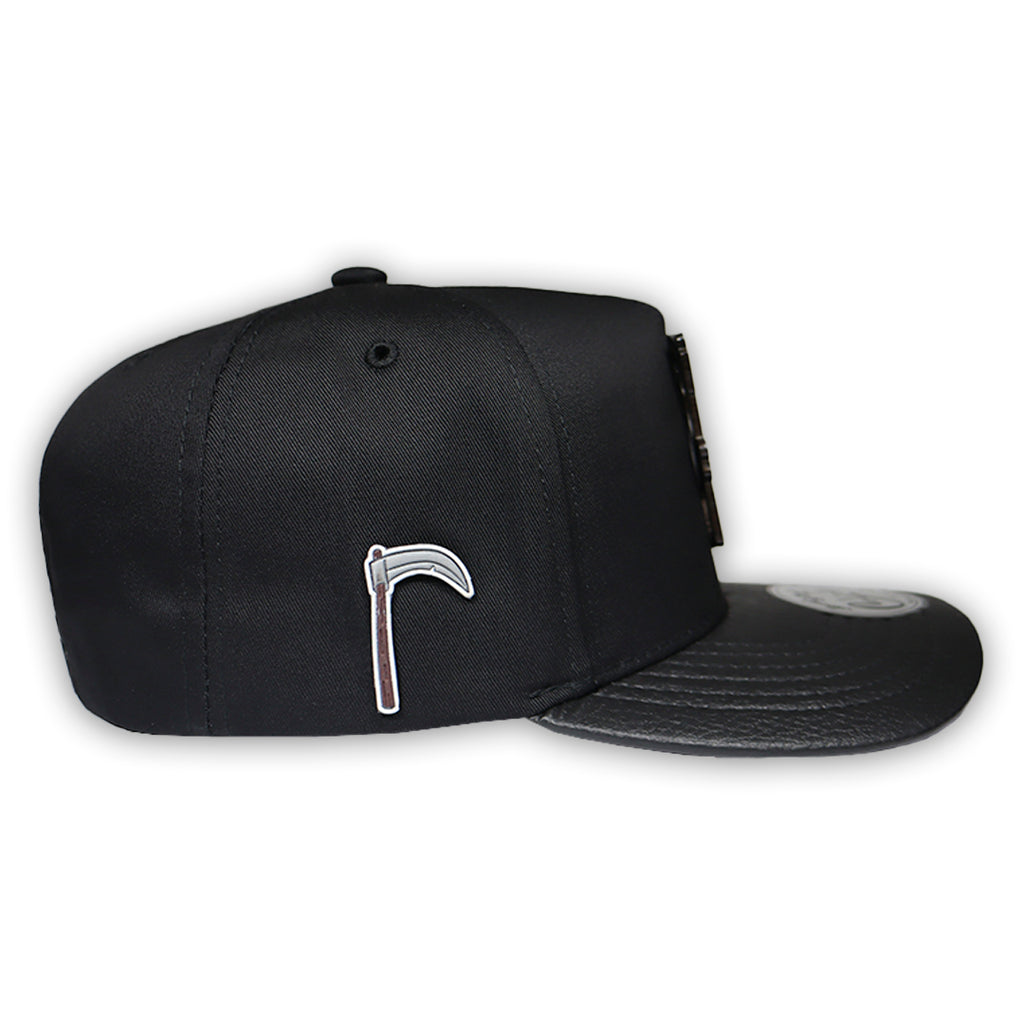 GORRA CULICHI CAPS DEAD SKULL BLACK PLACA SOLIDA