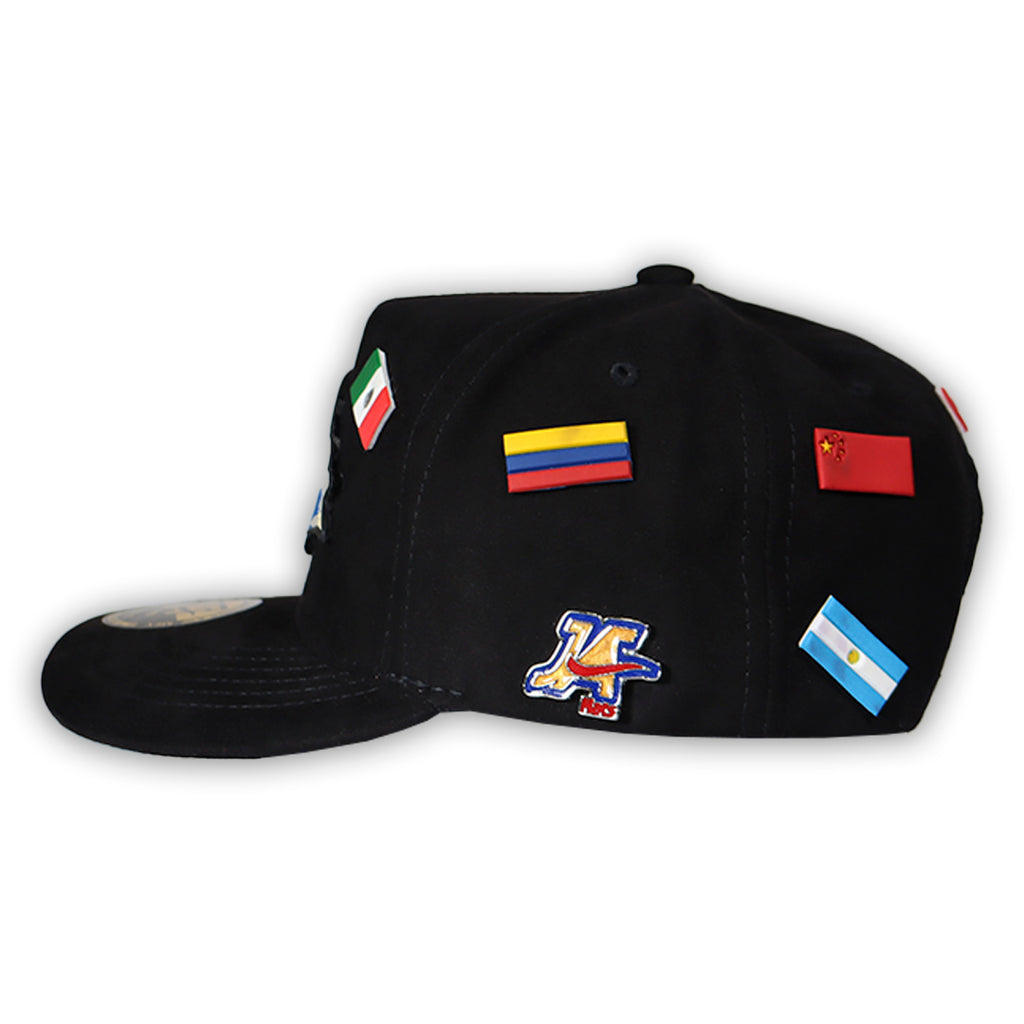 GORRA JA HATS MUNDO GAMUZA NEGRO