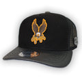 GORRA CULICHI CAPS EL HALCON BLACK TRUCKER GOMA