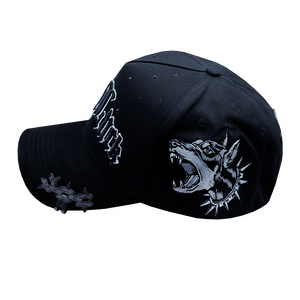 GORRA JUST LUCK DOGS BLACK