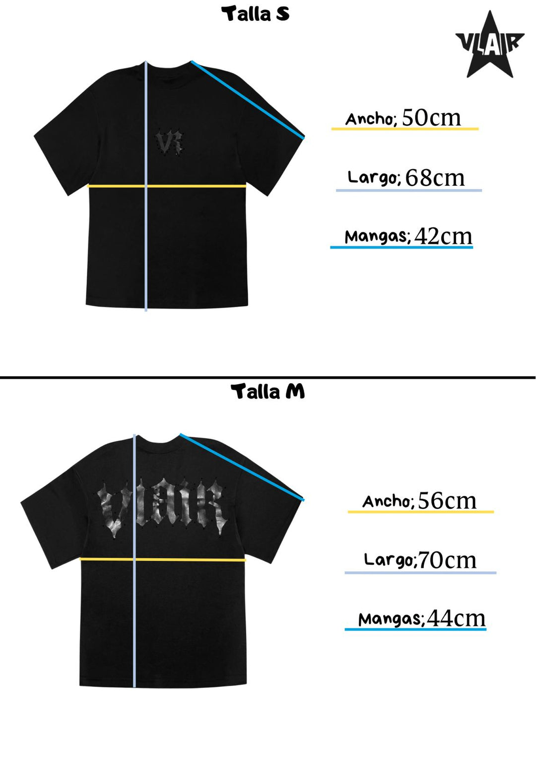 PLAYERA VLAIR TOTAL BLACK