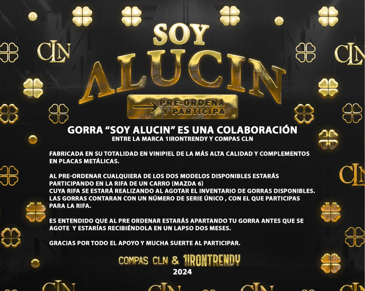 PRE- Order Soy Alucin White Vinipiel